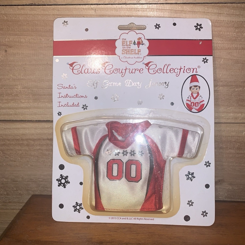 Elf‎ On The Shelf Game Day Jersey NOS Claus Couture Doll Clothes Football 2013